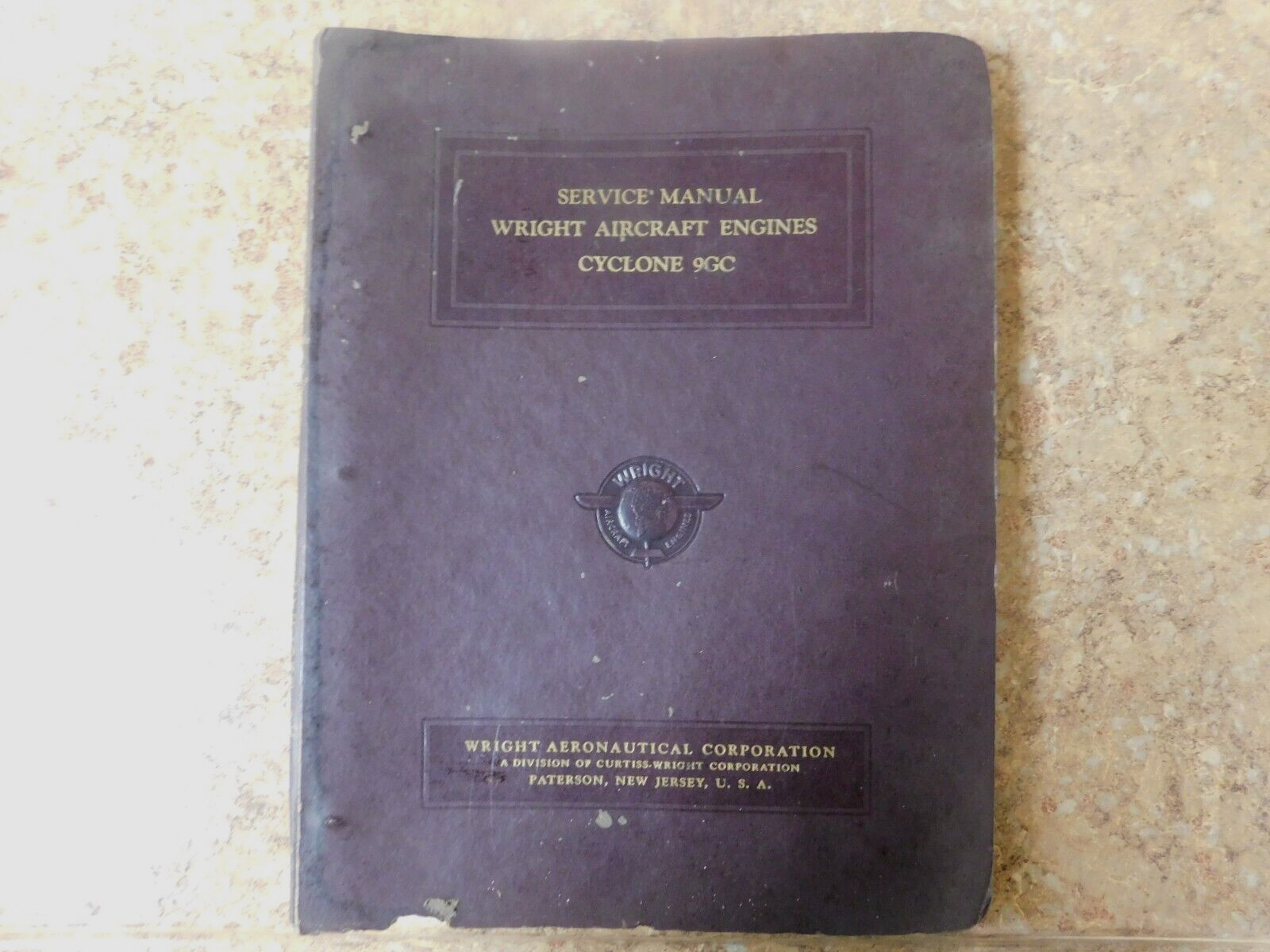 1944 Wright Aircraft Engines Cyclone 9GC Original Service Manual