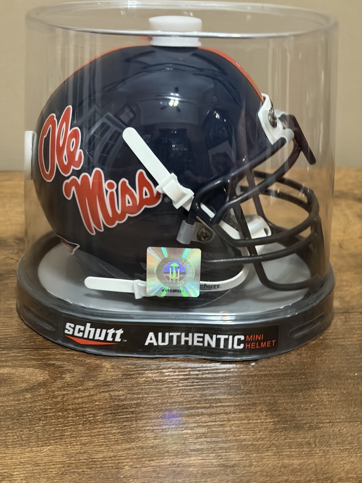 Ole Miss Schutt Mini Helmet NOS