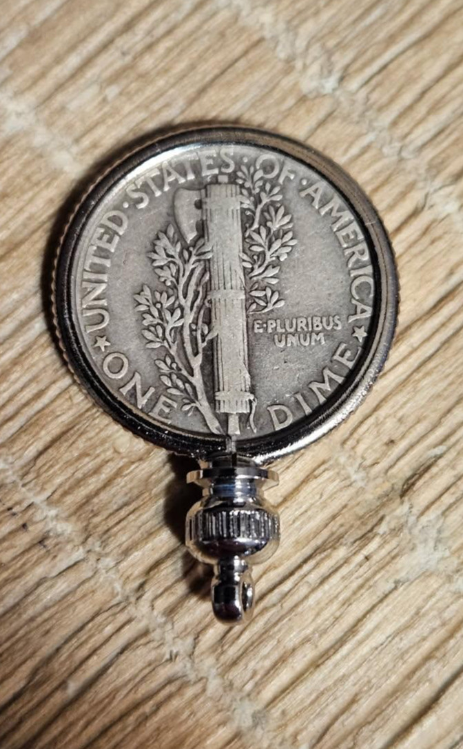 1942 Mercury Dime Pendant