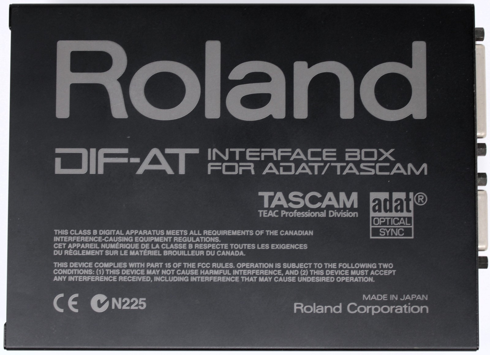 Roland DIF-AT Interface For ADAT/TASCAM Tested & Working!