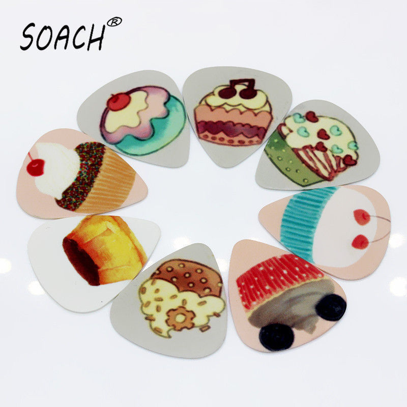 Cupcake Cake Food Cute 10pcs  Medium or Thick Guitar Picks New Free Ship Dessert