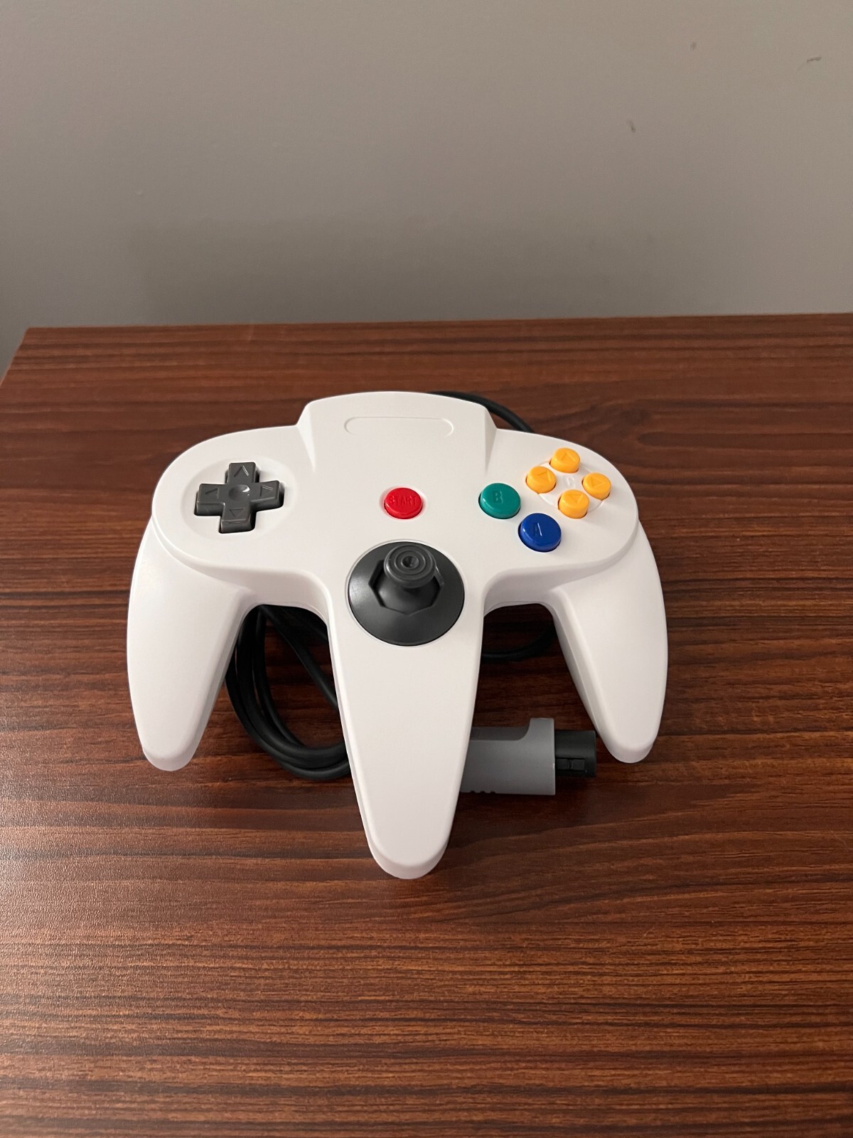 Wired Gamepad Controller Joystick For Nintendo 64 (N64) - White