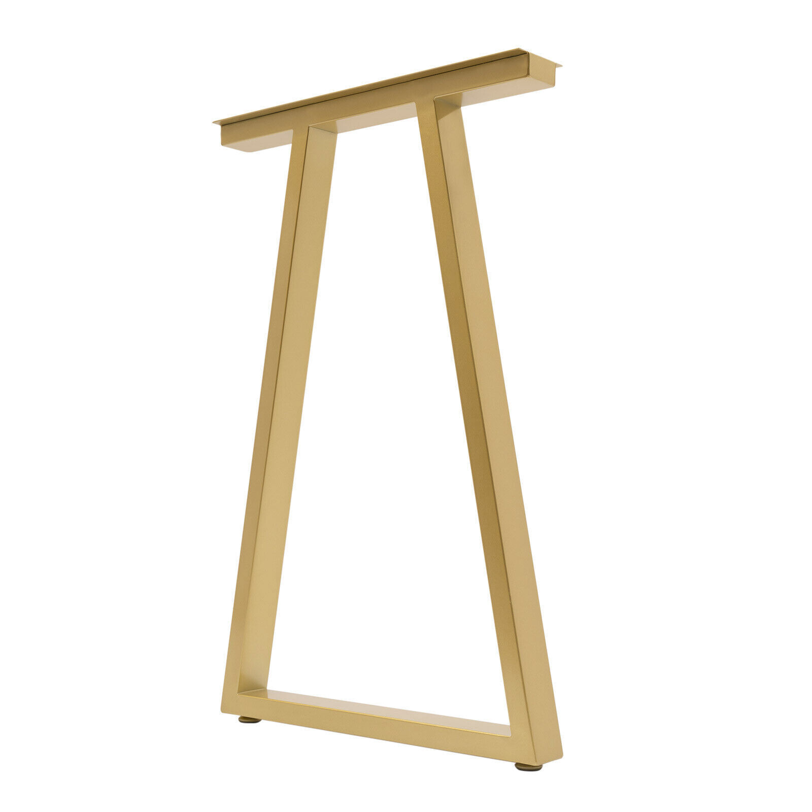 Pair 28 Inch Trapezoid Metal Gold Table Legs Furniture Legs Office Table Legs