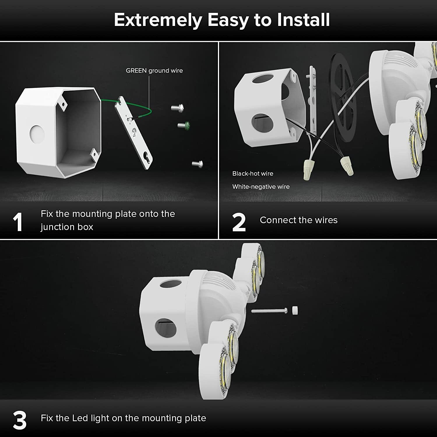 SANSI 4000lm LED Security Light Dusk to Dawn Light Sensor 30W (400W Equiv.) ETL