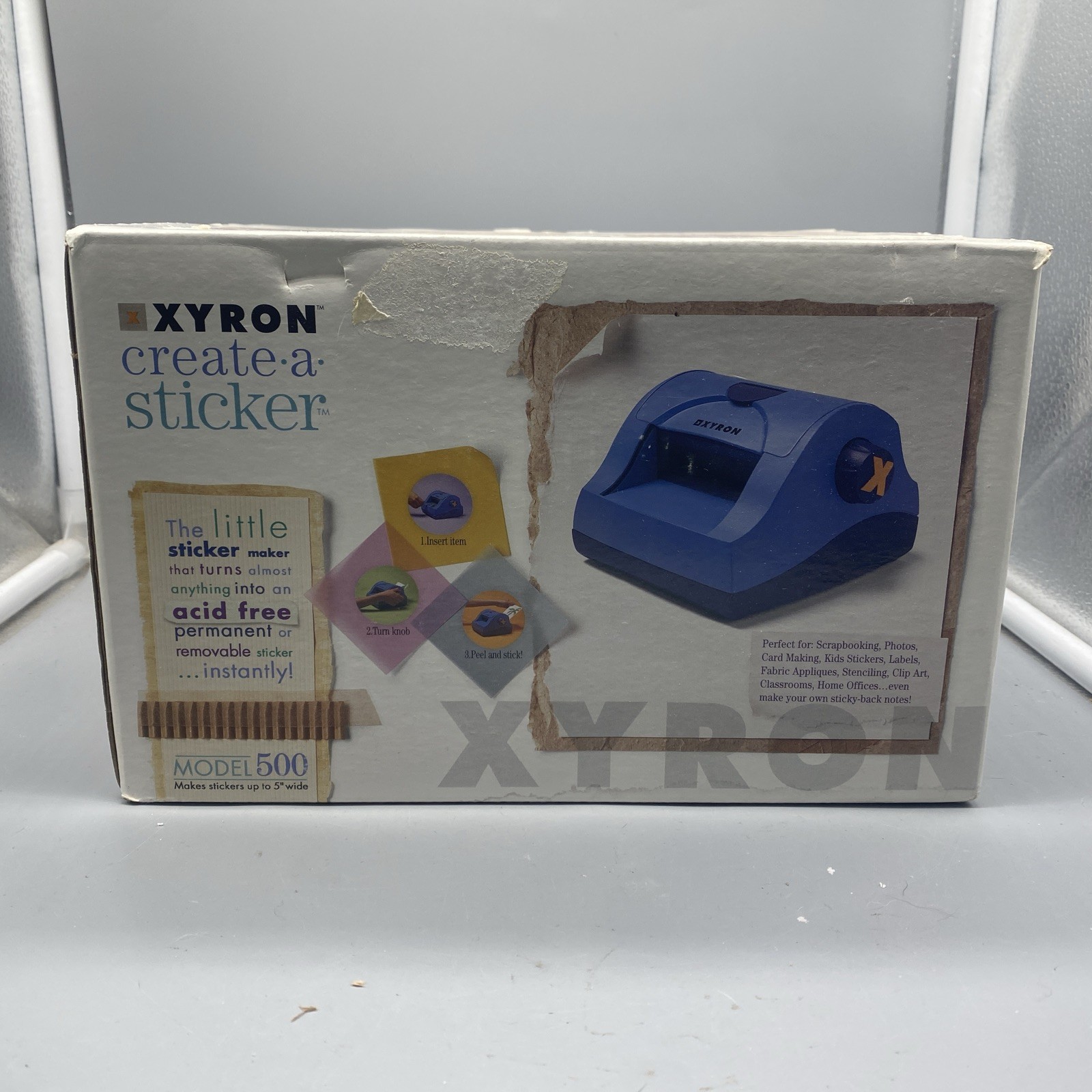Xyron Model 500 Create a Sticker 5" Sticker Maker Machine Gentily Used
