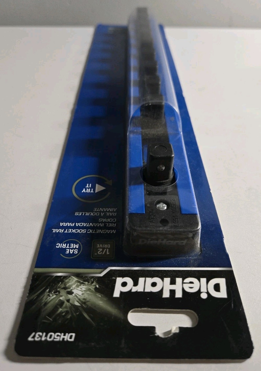 Diehard DH50137 Tools 1/2” Drive Metric Magnetic Socket Rail