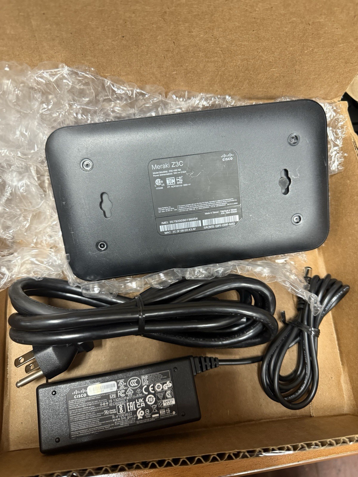 Cisco Meraki Z3C-HW-NA Cloud-Managed Teleworker Gateway with LTE
