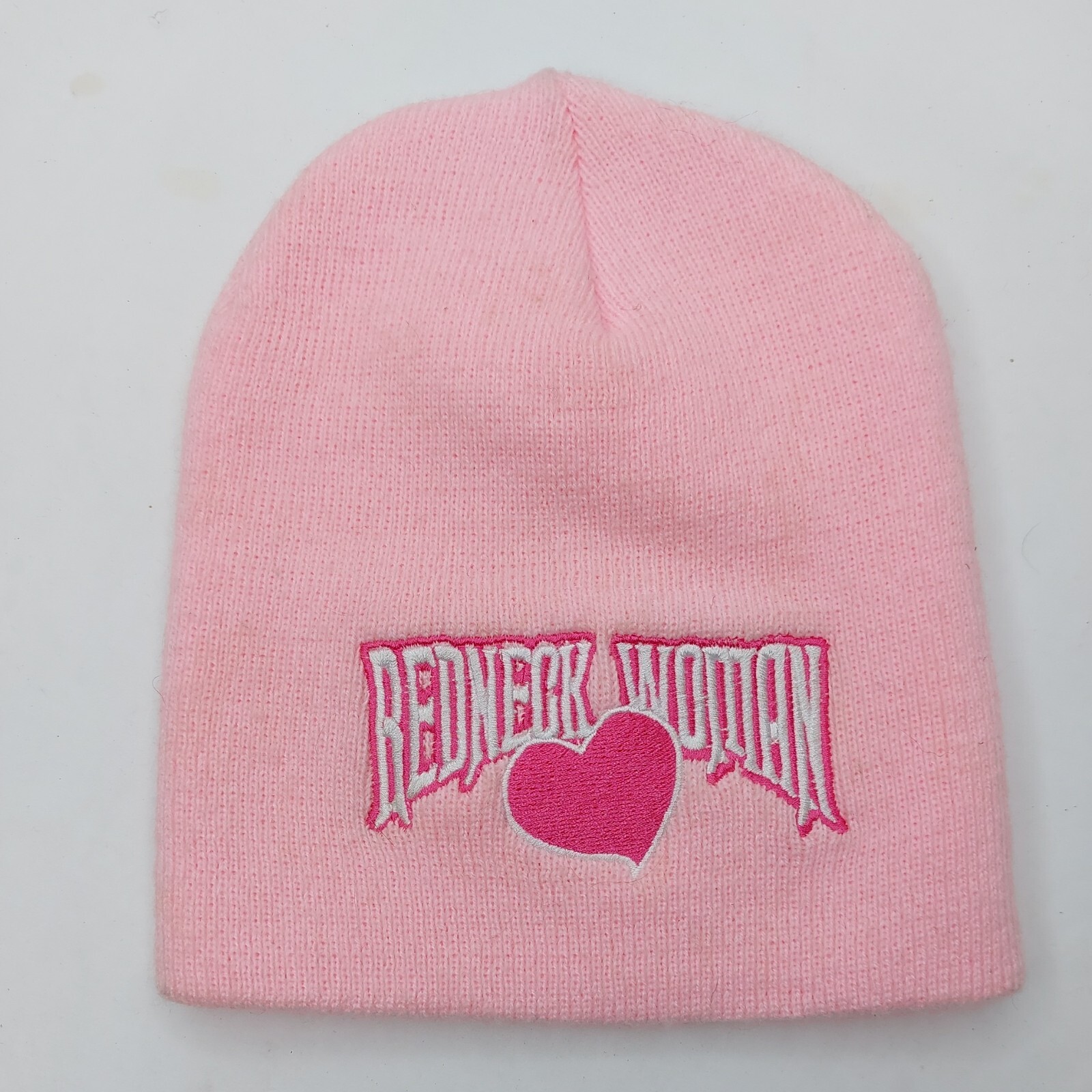 Redneck Woman Pink Knit Beanie Hat Skull Cap
