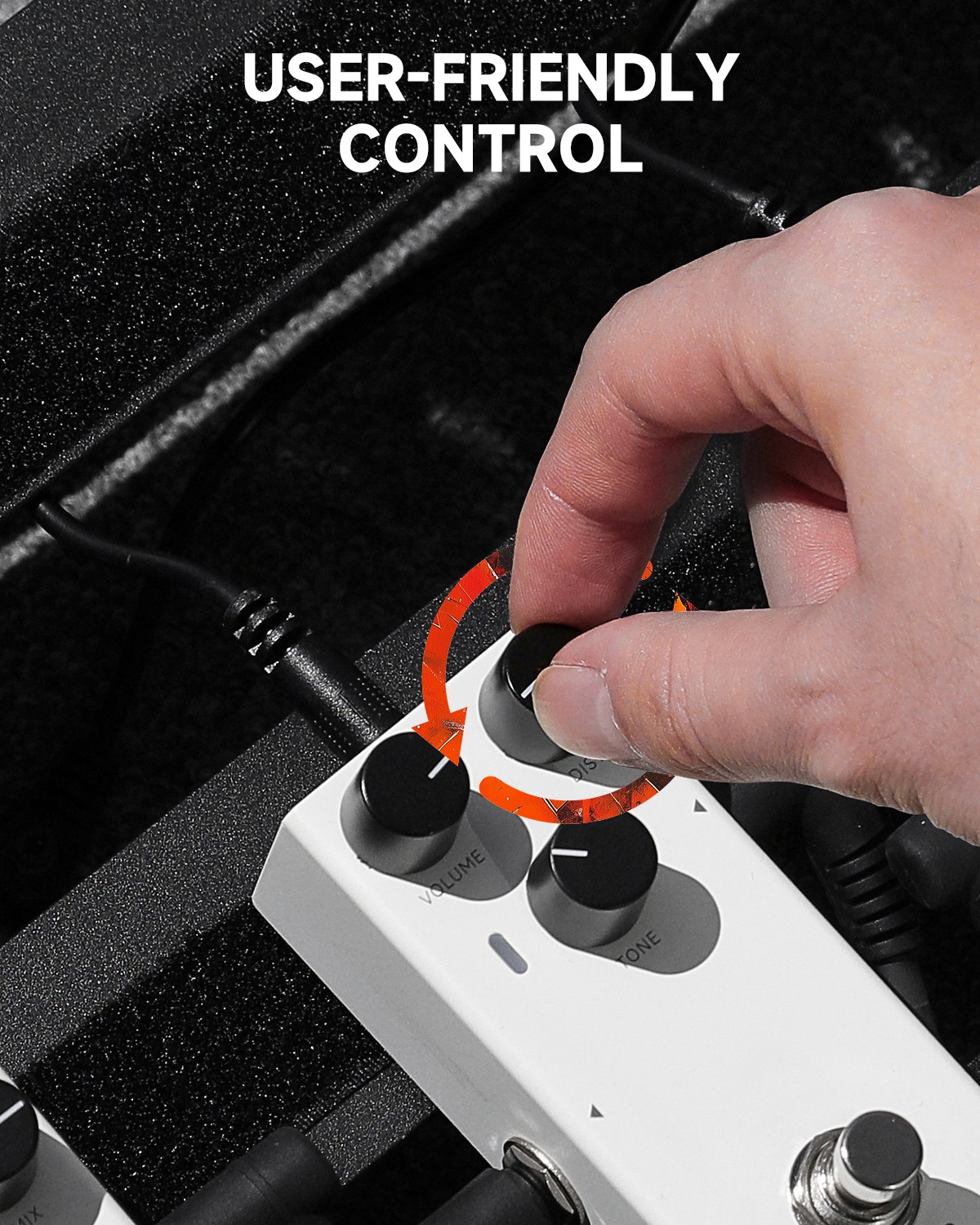 Donner EMBARK 02 Distortion Analog Effects Pedal True Bypass DIY Shell + Sticker
