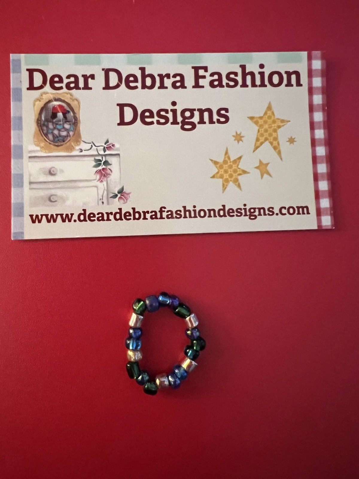 Beaded Ring One Size Fits All