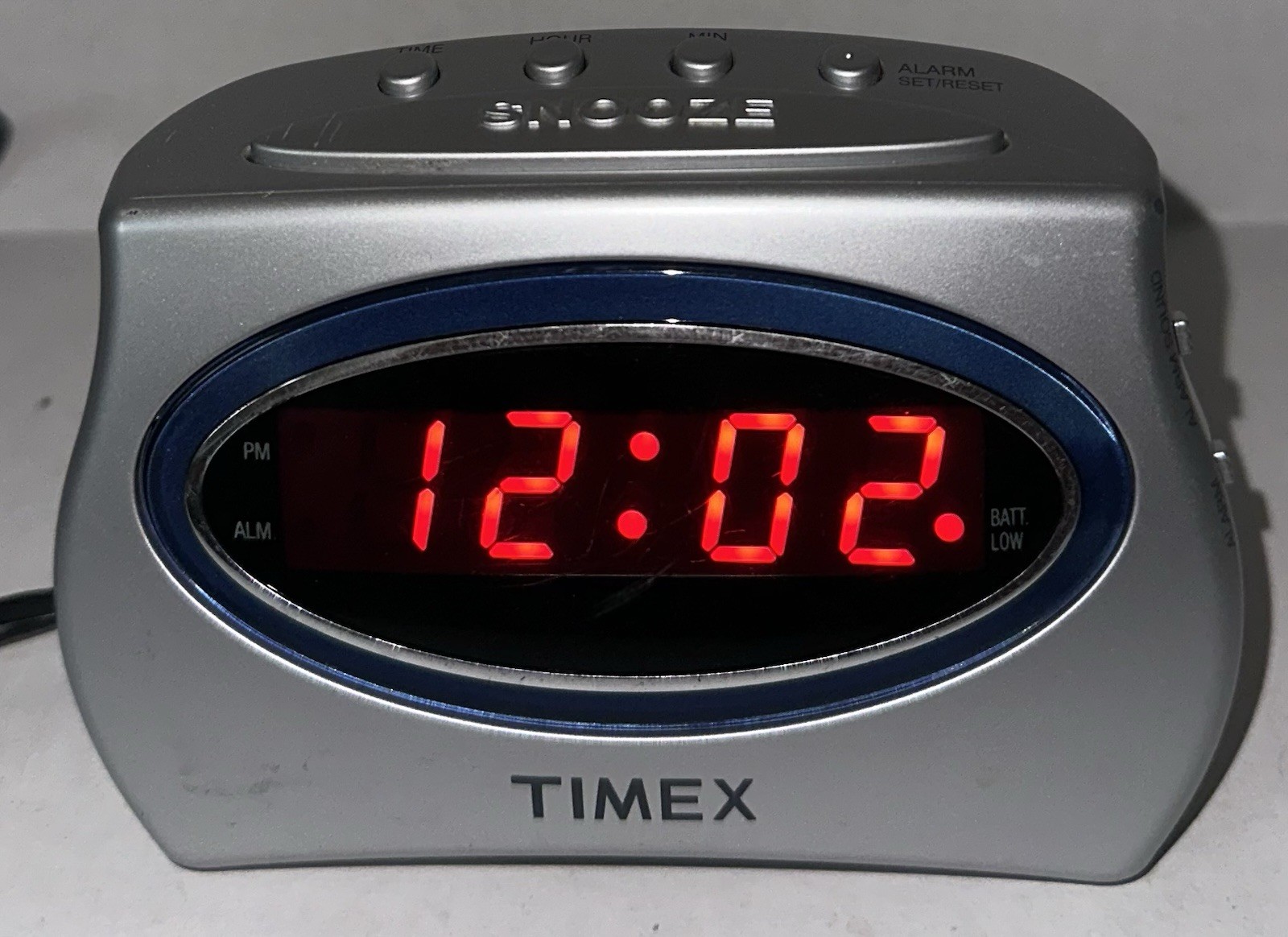 TIMEX T101-D-D Digital Alarm Clock. Extra Loud W/LED Display, Plug-in/9v Battery