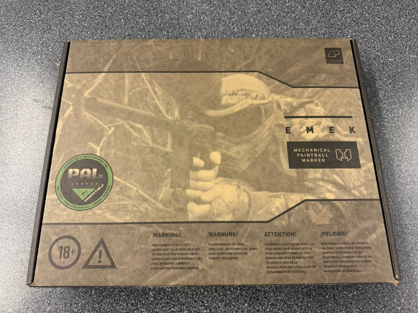 Planet Eclipse EMEK .68 mechanical paintball marker. PALs enabled. BNIB!