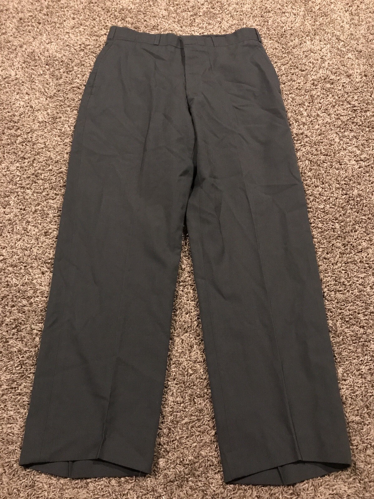 military Men’s  31S green wool Blend  dress trousers A15