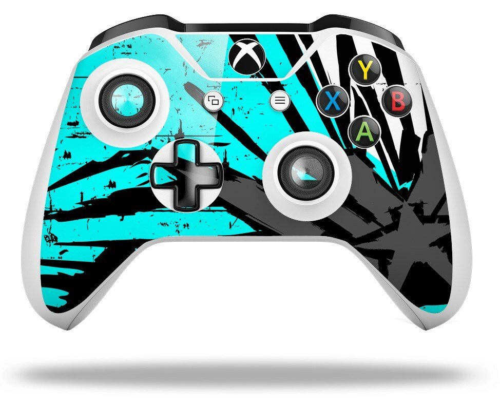 Skin for XBOX One S / X Controller Baja 0040 Neon Teal Vinyl Decal