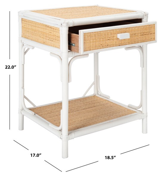 Safavieh ROYA 1 DRWR 1 SHELF NIGHTSTAND, Reduced Price 2172750902 NST4005C