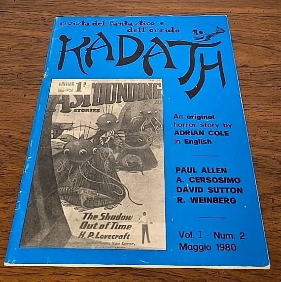 KADATH Vol 1 No 2 1982 fanzine  Weird Tales Fantasy Fiction Lovecraft Jim Pitts