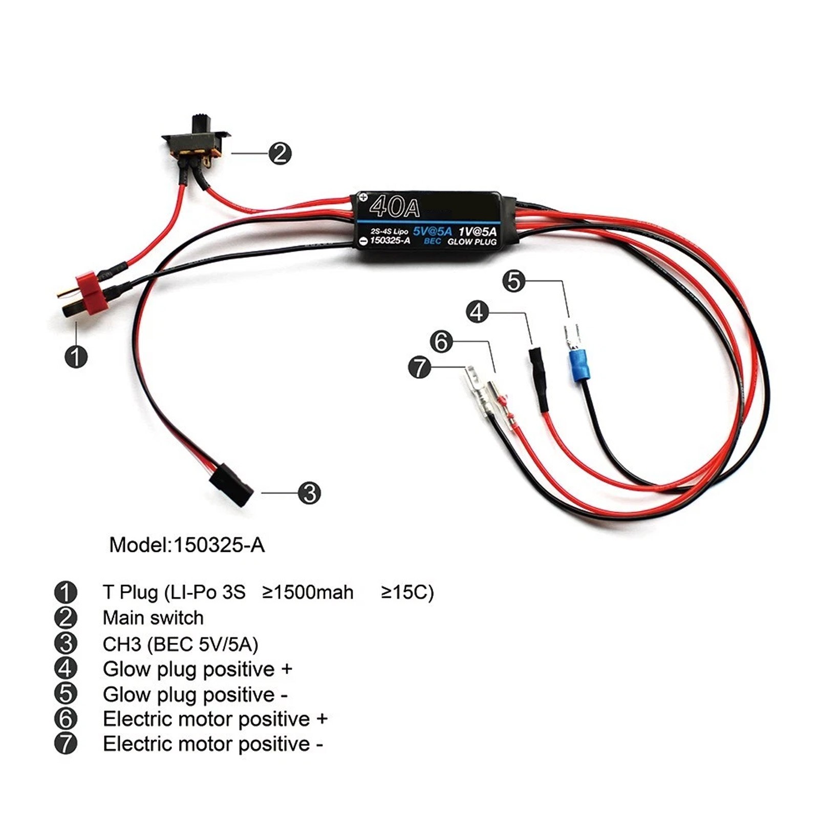 Wolunstart Remote Start Electric Starter (E-start) 150325-A For Traxxas EZ-Start