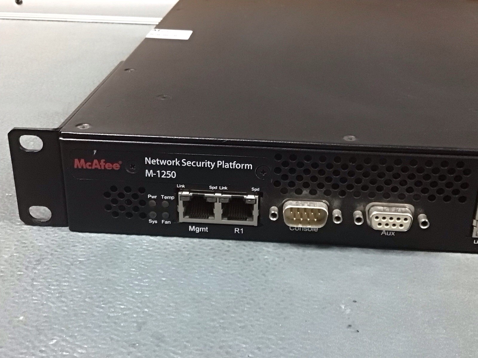 Network Security Platform M-1250 Untested AS IS - McAfee security appliance