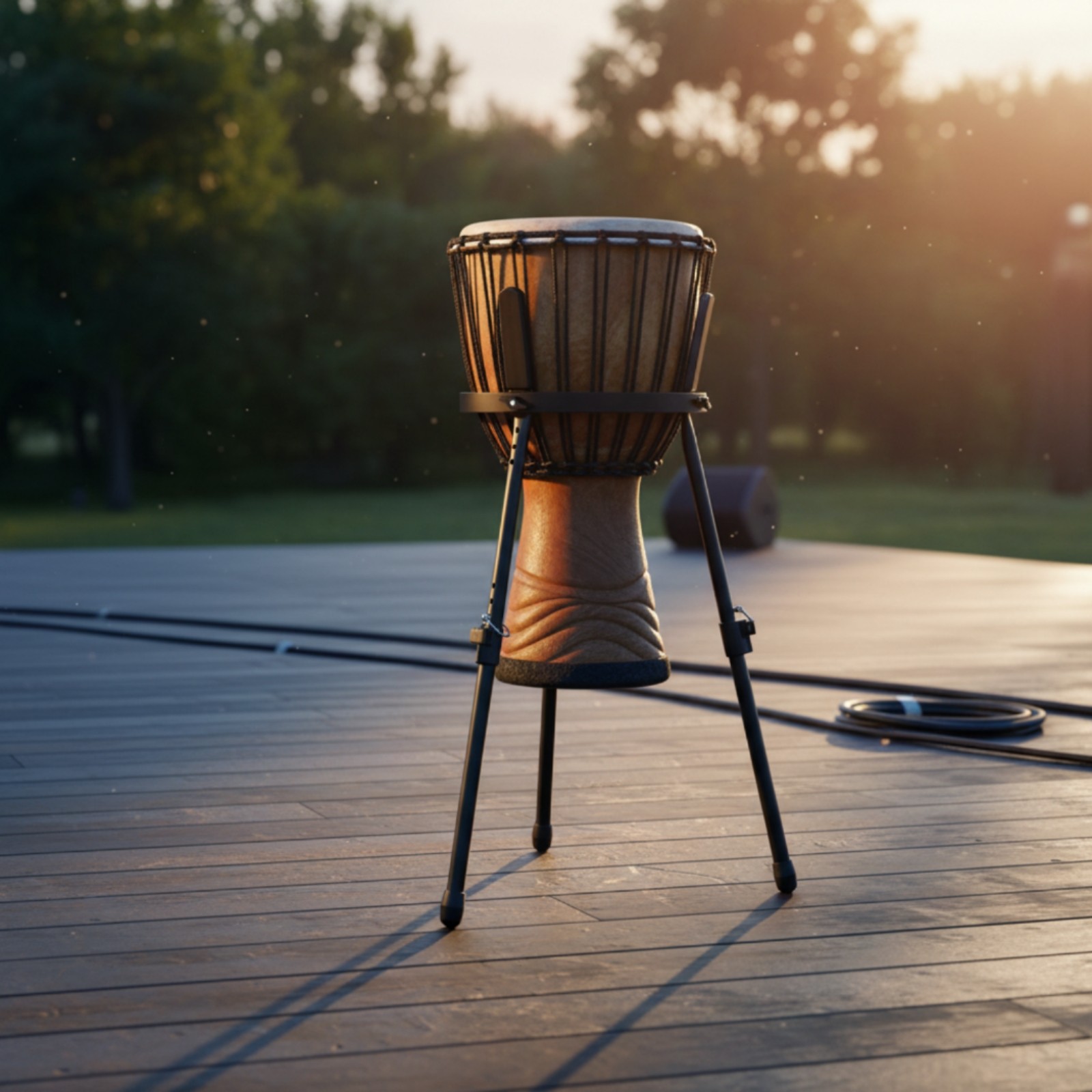 Hand Drum Stand Foldable Instrument Holder Portable