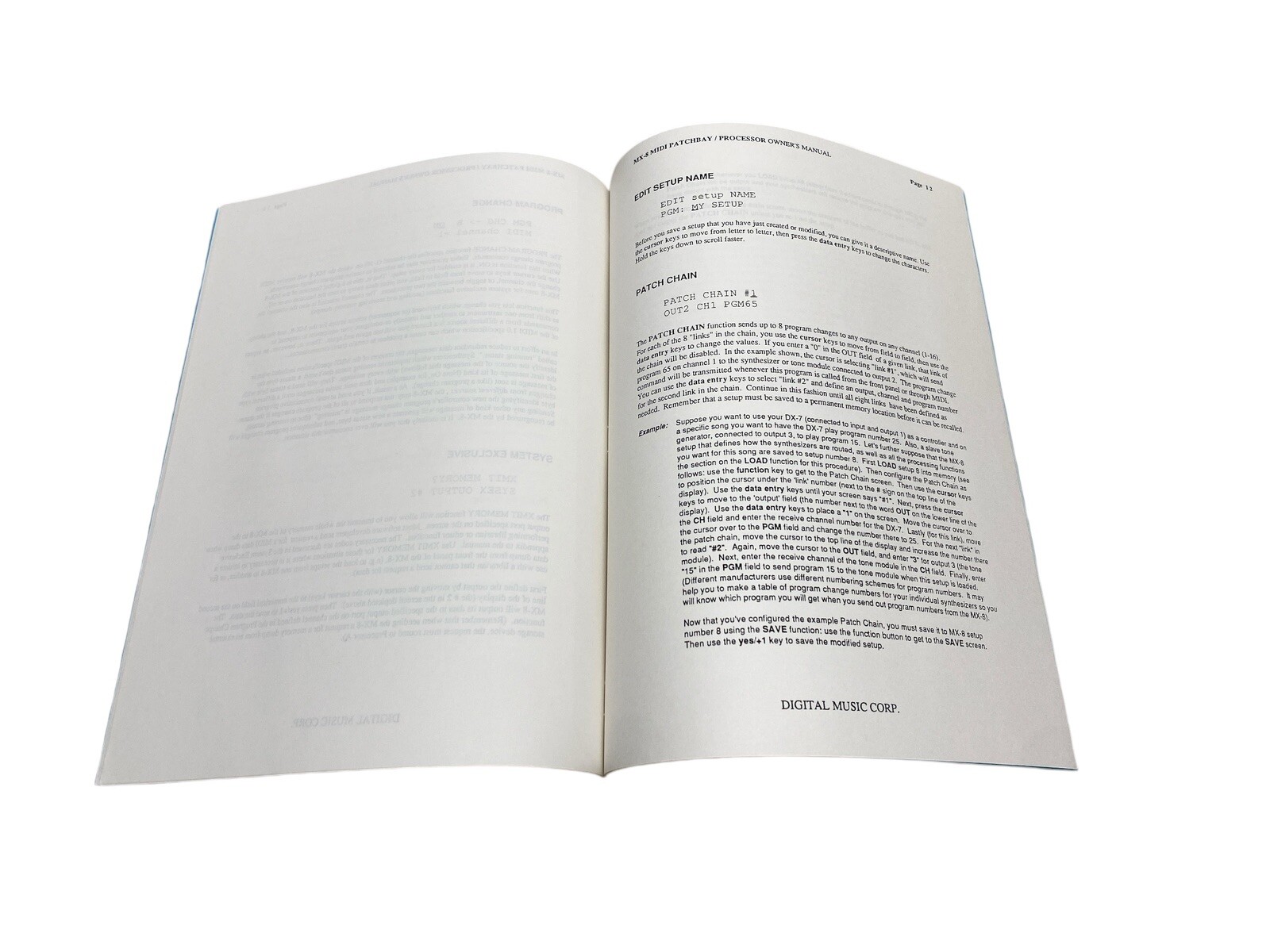 MX-8 MIDI Patchbay Processor Owners Manual