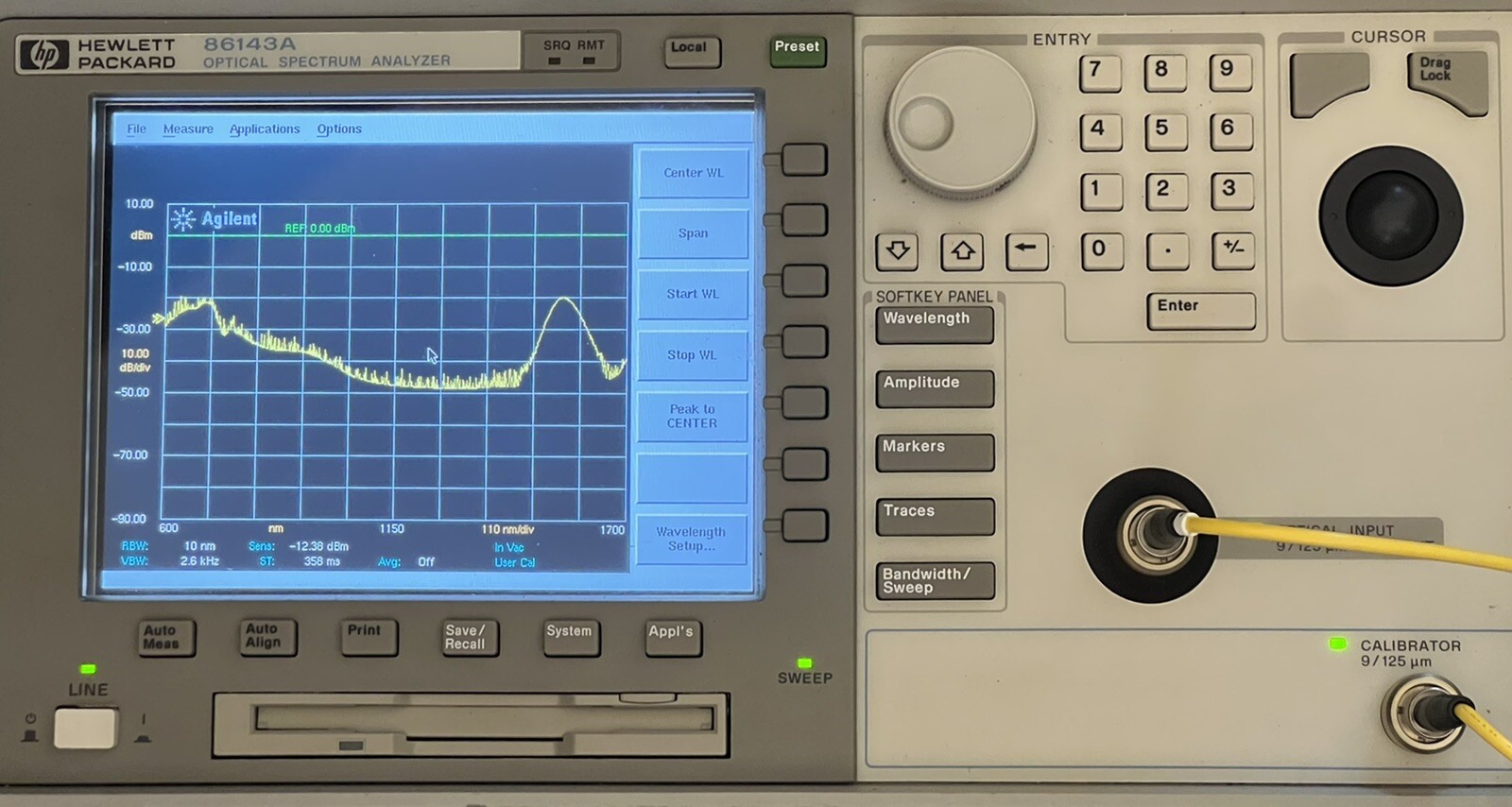 Agilent 86143A -006 US38380210 Optical Spectrum Analyzer (OSA)