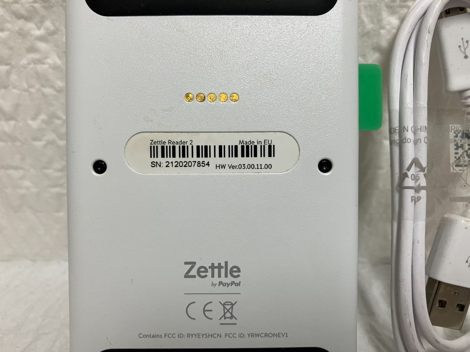 Zettle Reader 2 by PayPal with USB cable