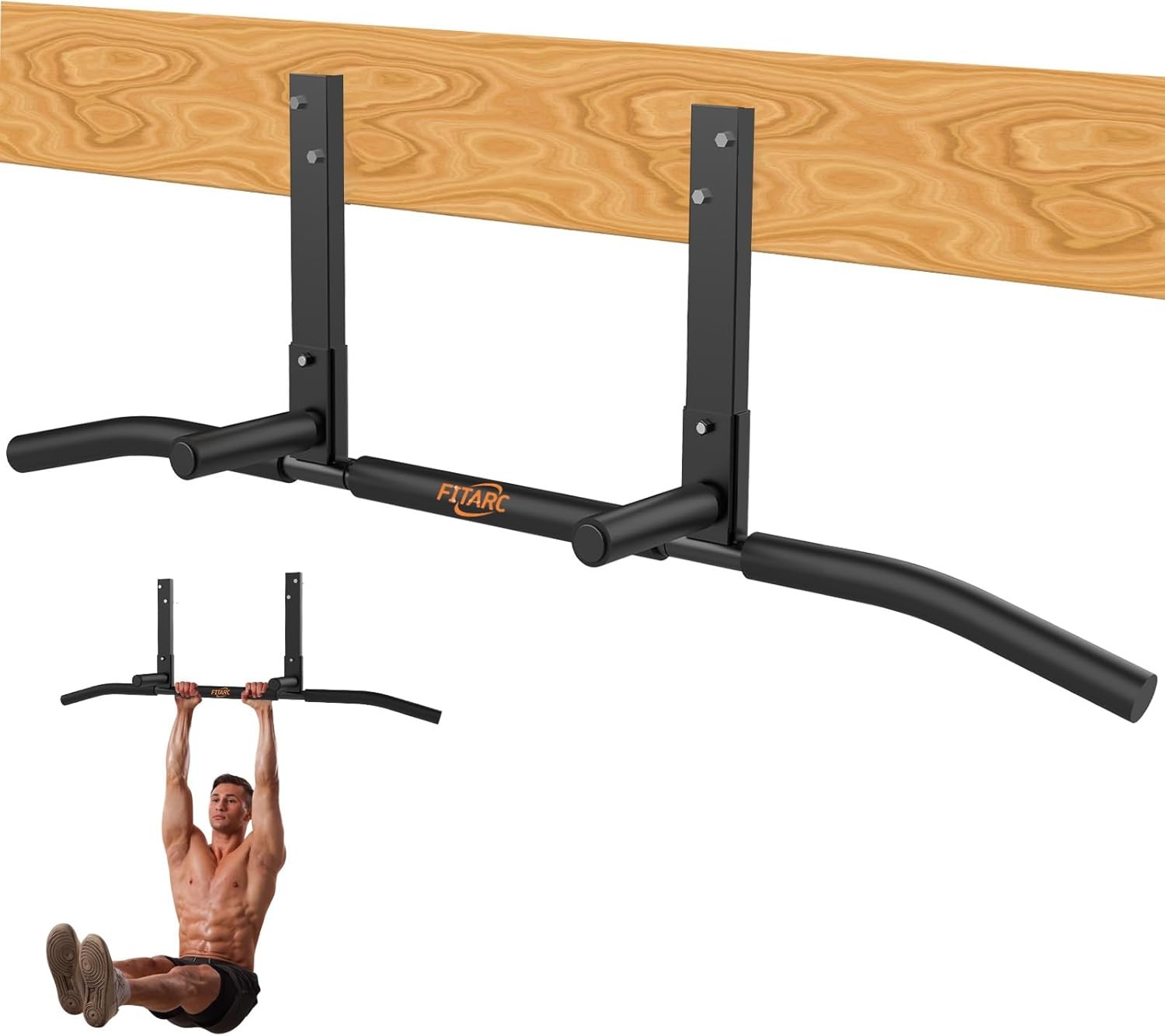 Fitarc Joist Mount Pull Up Bar Chin Up Bar Ceiling Mount Heavy Duty Workout f...