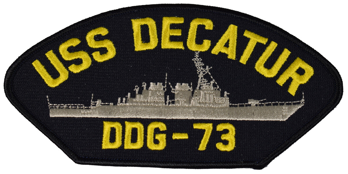 USS DECATUR DDG-73 SHIP PATCH - GREAT COLOR - Veteran Owned Business