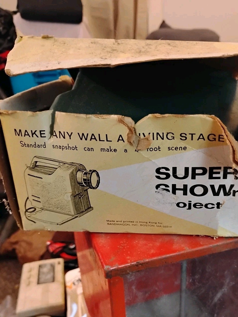 Bandwagon Super Show Vintage 35mm Slide Projector in Original Box