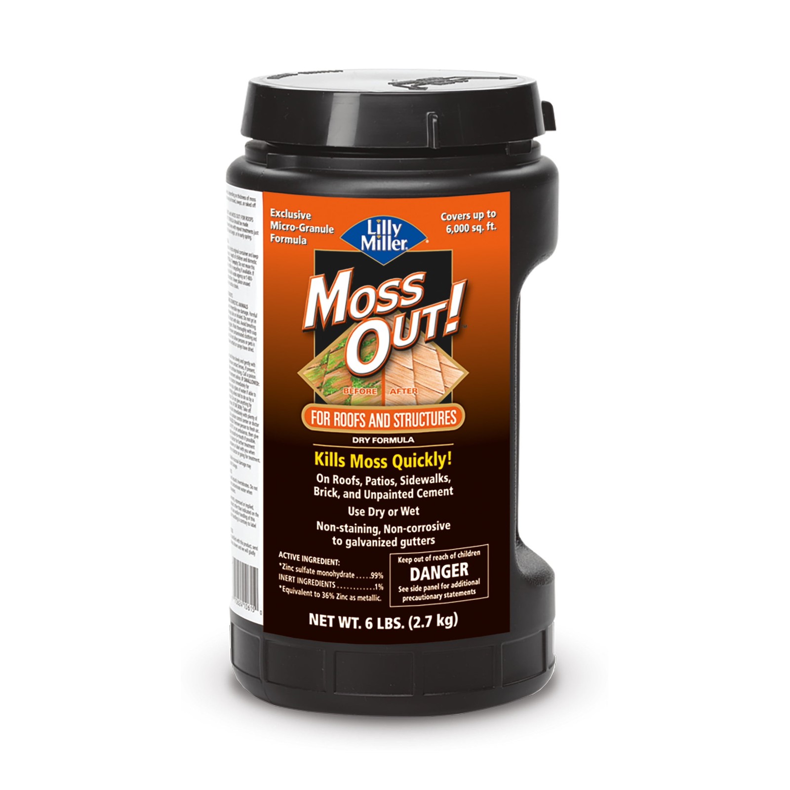 Economical Concentrate for Roofs Moss Killer, Herbicide, 6 lb.