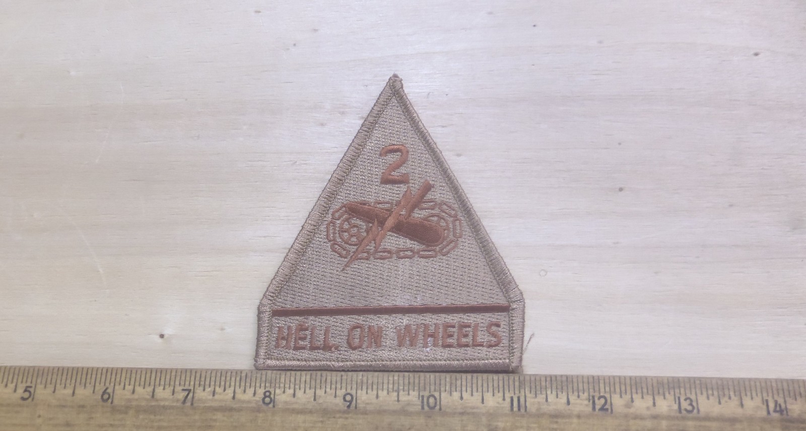US Army - 2nd Armored Division Embroidered Desert  Patch