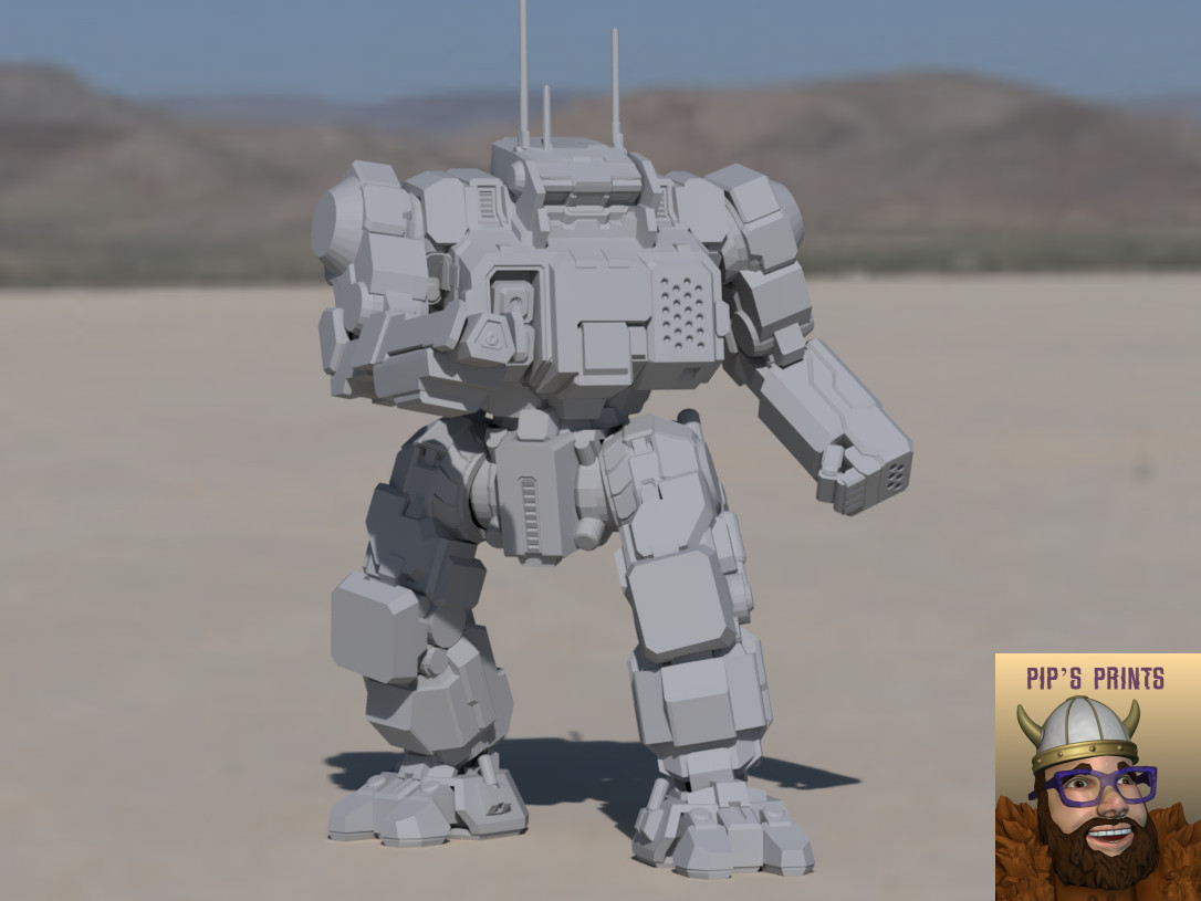 HGN-732 Highlander Alternate Mech Model For Battletech 6mm-10mm-15mm