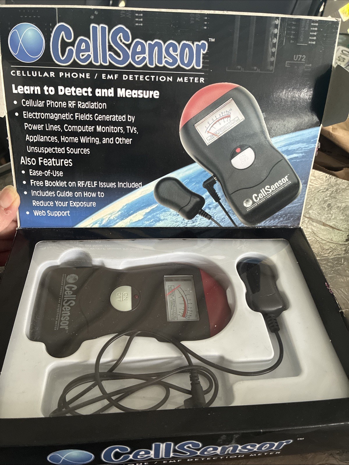 CellSensor Cellular Phone EMF Detection Meter RF Radiation Electromagnetic Field