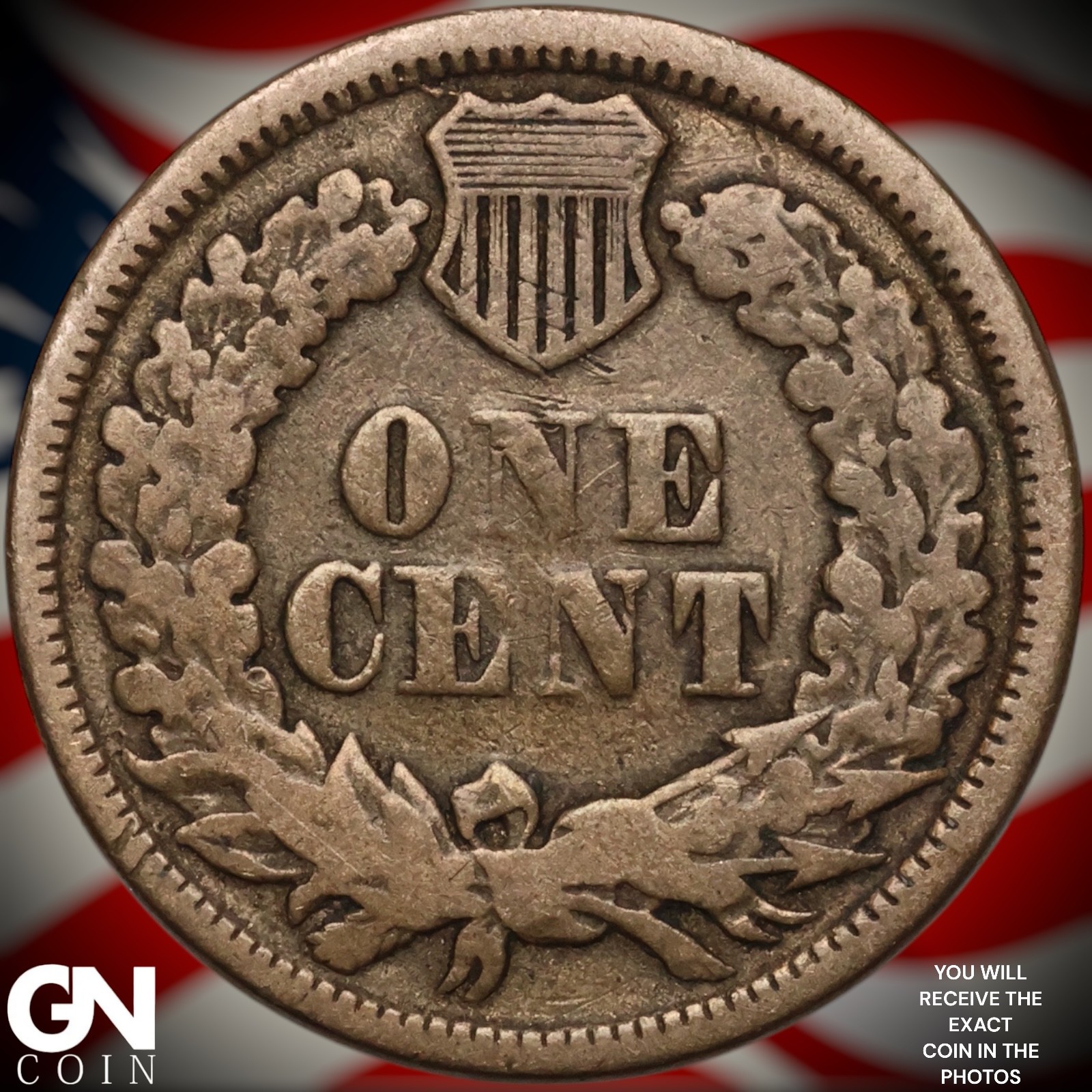 1862 Indian Head Cent Penny B0330