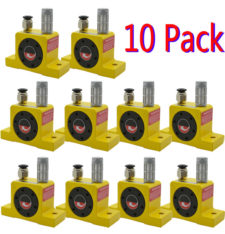 10Pcs GT8 Industrial Pneumatic Air Power Turbine Wheel Vibrator with Silencer