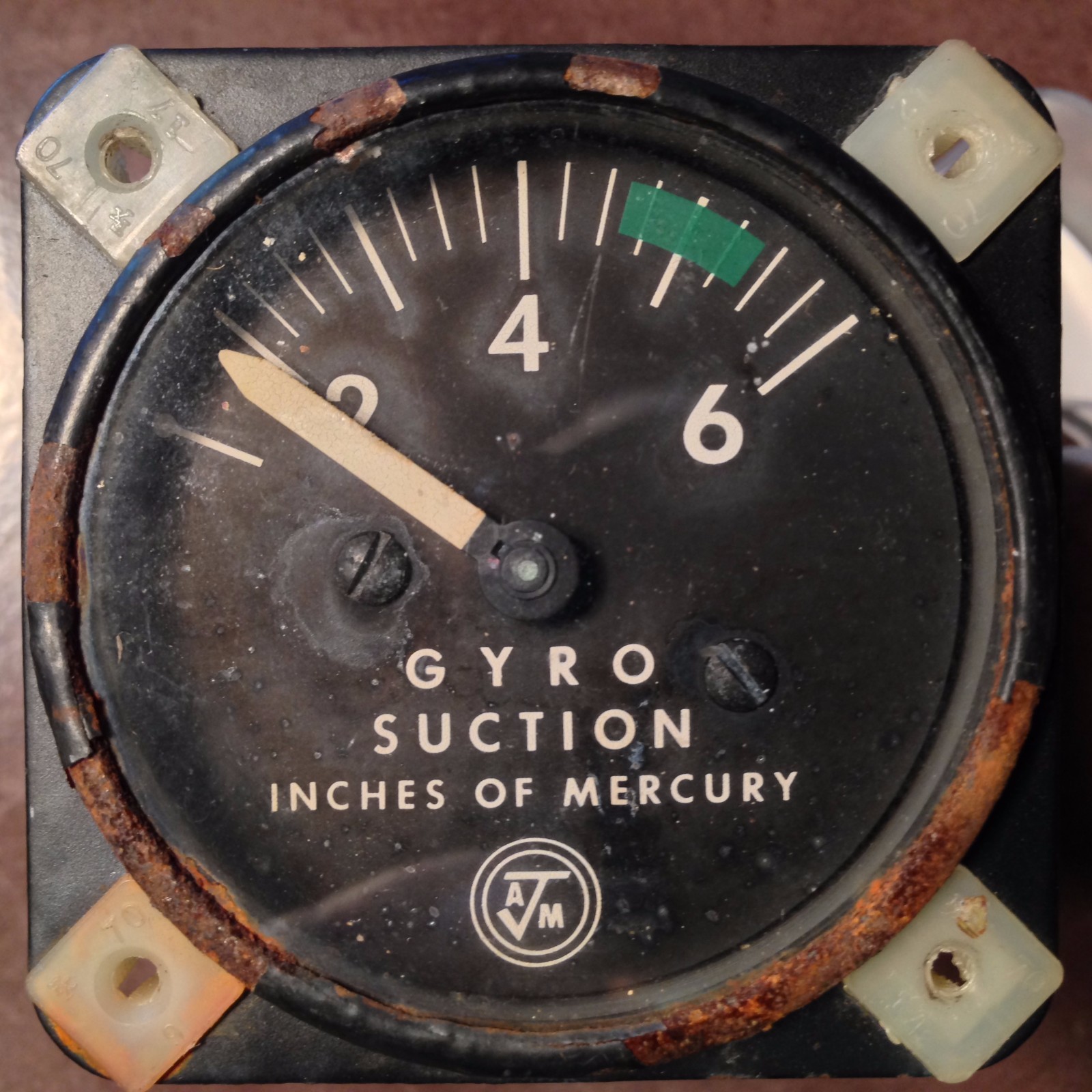 Airborne Gyro Suction Gauge 1G10-4,  pn 1C