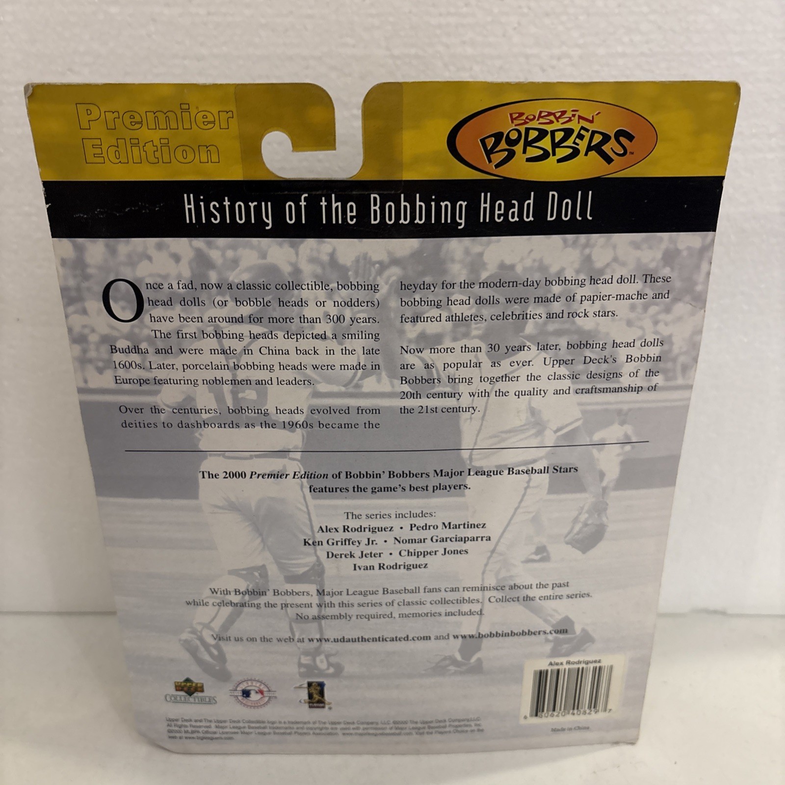 ALEX RODRIGUEZ BOBBLEHEAD 2000 Upper Deck Collectibles Mariners BOBBIN BOBBERS