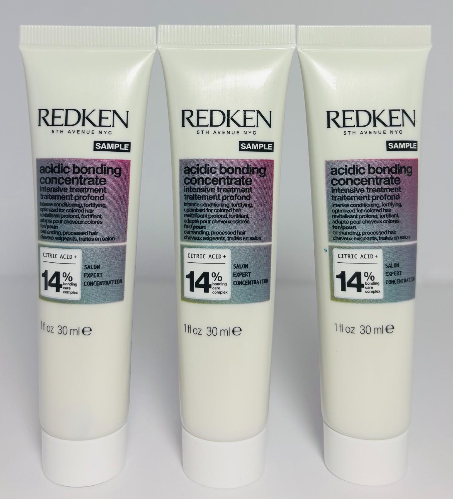 Redken Acidic Bonding Concentrate Intensive Treatmen 14% 1oz /SAMPLE 3-Pack