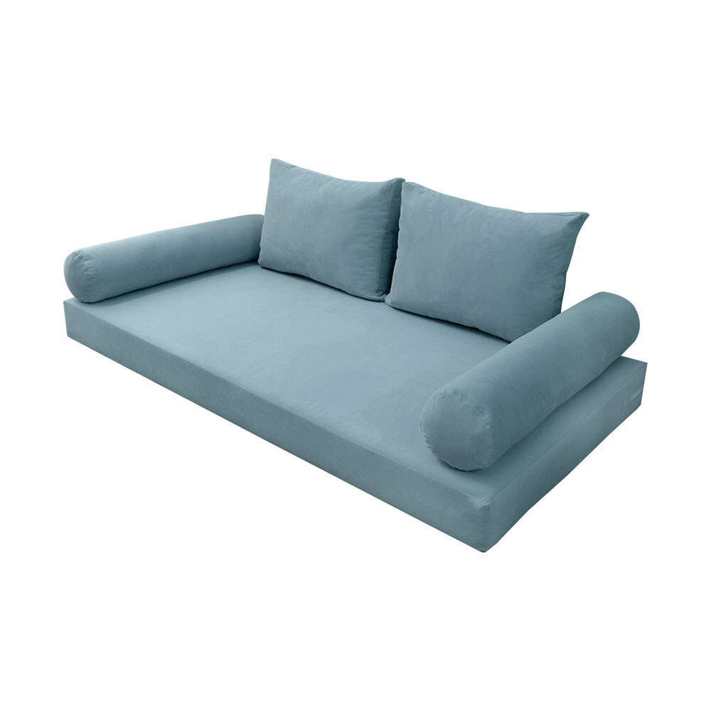 |SLIPCOVER ONLY| S.V1 Velvet Indoor Daybed Mattress Pillow Knife Edge Full AD355