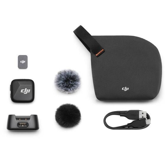DJI Mic Mini Wireless Clip On Transmitter Infinity Black/White DM3003 Audio Mic