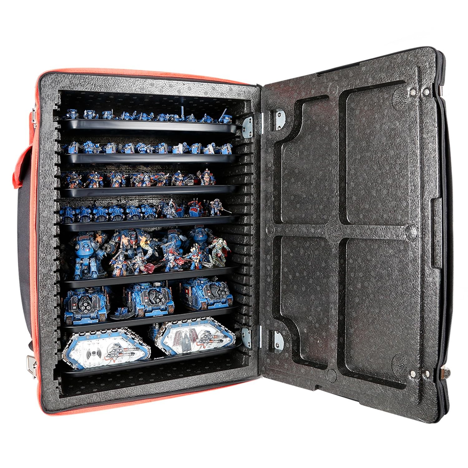 Jucoci Miniatures Storage Case 12.6 x 15.9 x 0.1 inches, Black