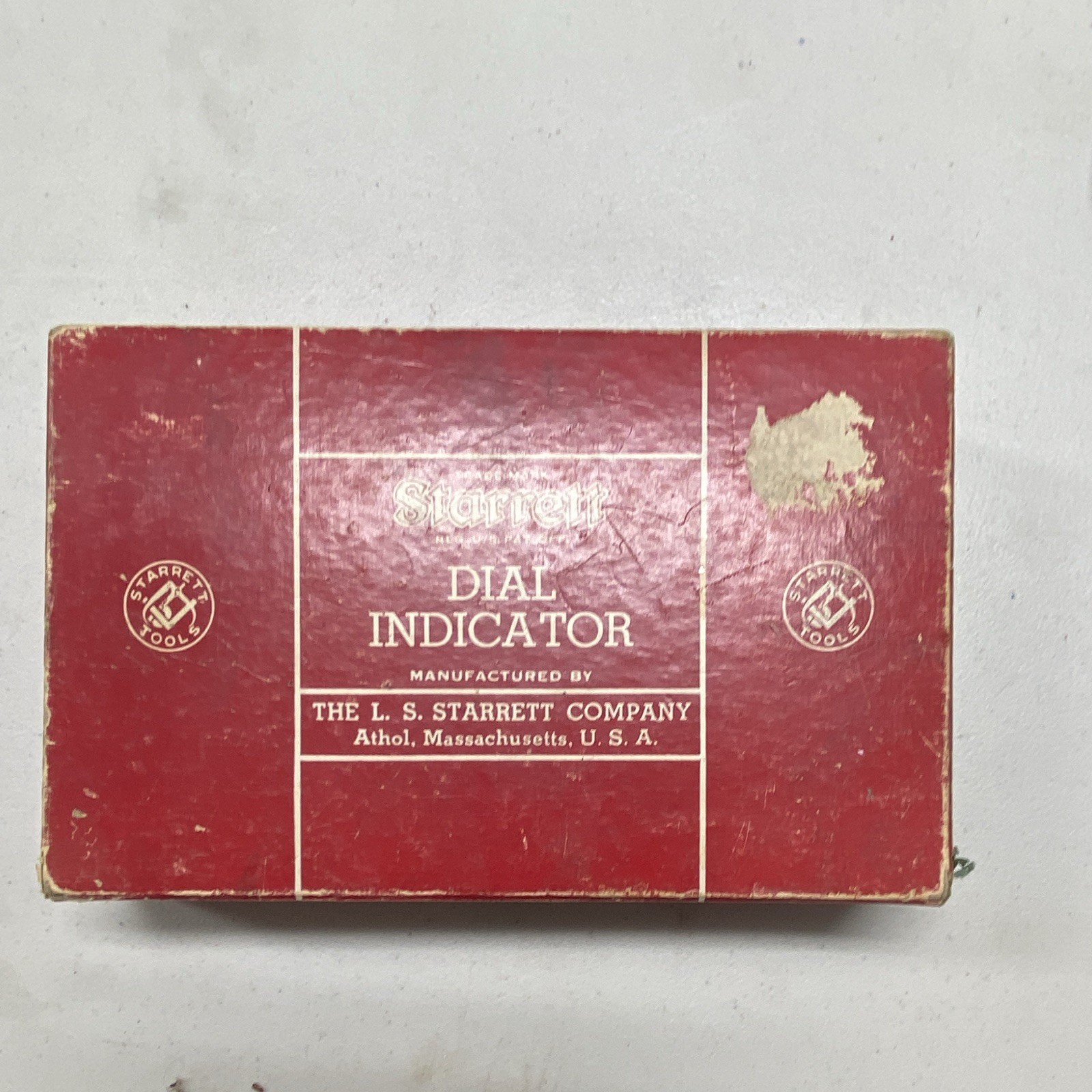 Starrett No. 196A Dial Test Indicator Set w/ Attachments in Wood Case