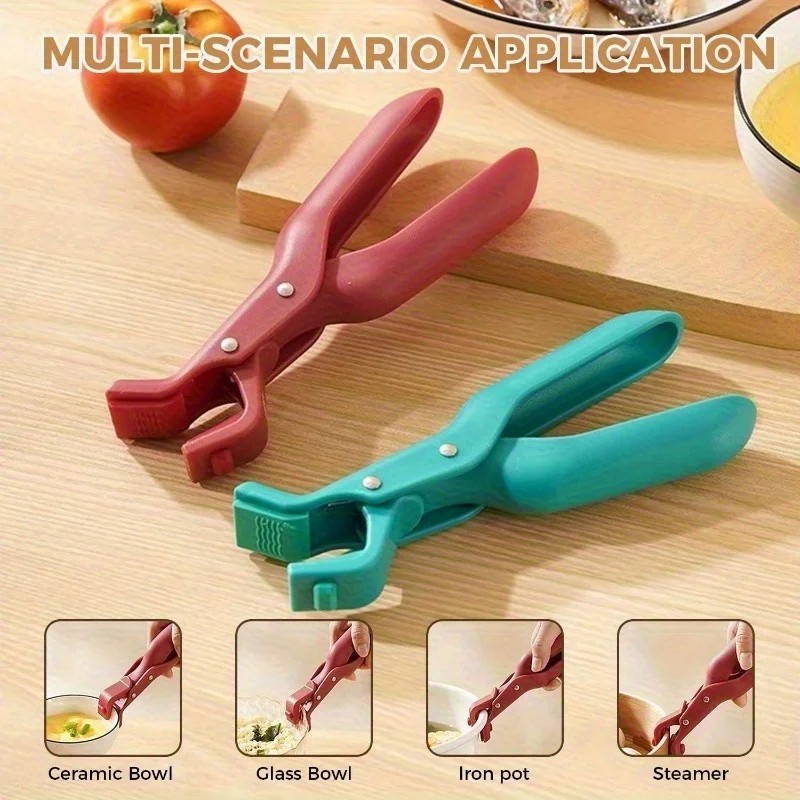 Non-Slip Dish Plate Clip | Heat Resistant Bowl Gripper for Air Fryer & Oven