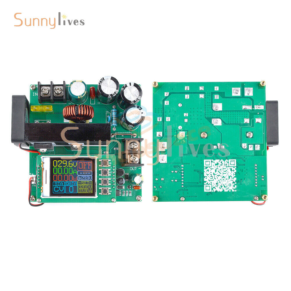 DC9V~60V 900W 15A CNC LCD Display Constant Current Voltage DC Boost Module New