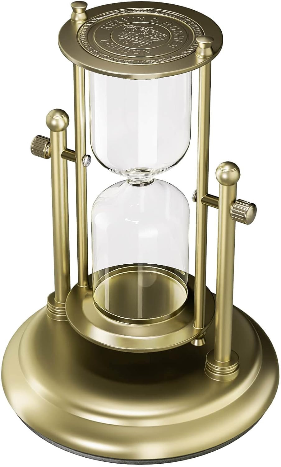 Empty Hourglass Fillable, Brass 360° Rotating DIY Sand Timer, Unity Sand Hourgla