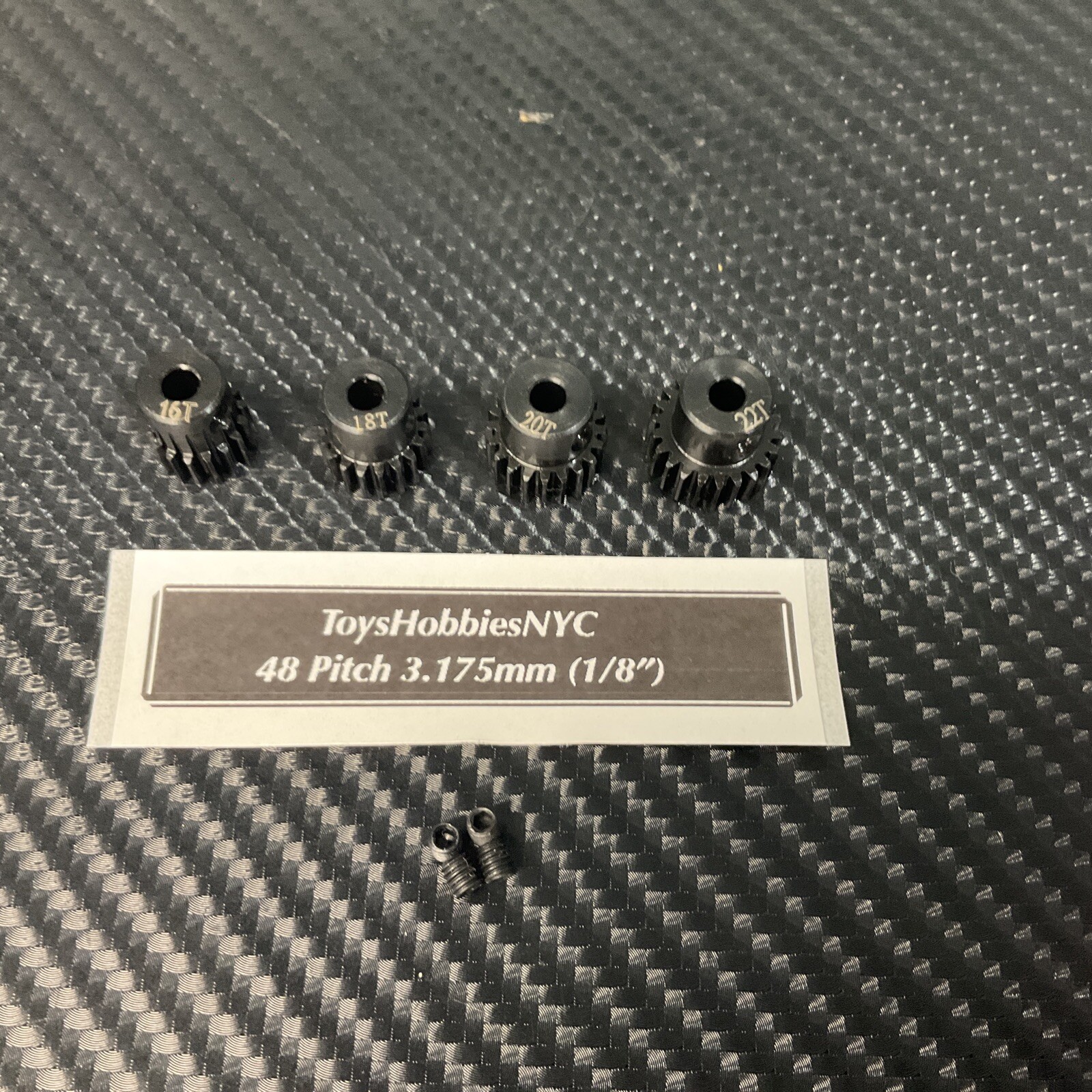 48P 48 Pitch Pinion Gear Set 16T 18T 20T 22T Fits Traxxas 1/10 Rustler Slash 2WD