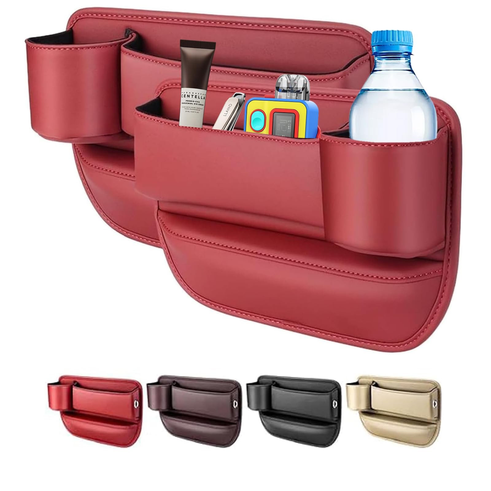 Car seat gap filler organizer,2024 Universal New Seat Gap Storage Box, Car Le...