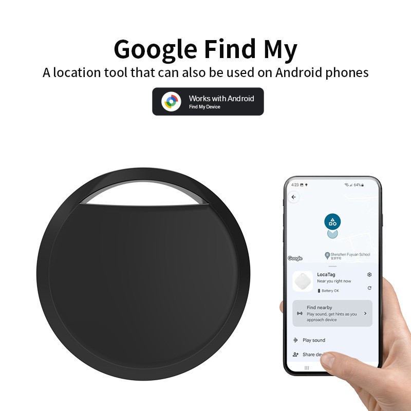 4 Pack Anti-Lost Bluetooth Tracker for Android & Google Find My Device Pets Keys