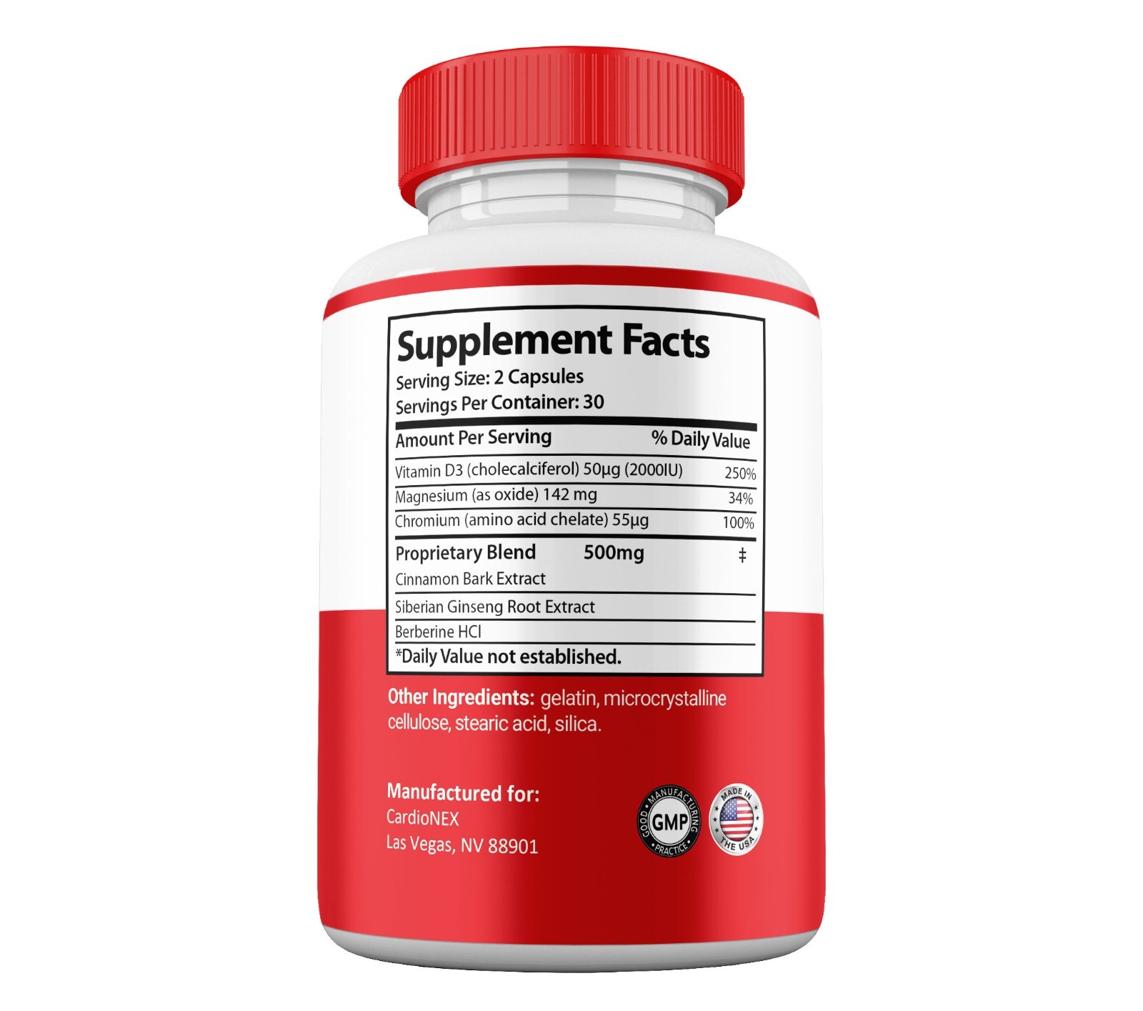 CardioNex Capsules, Max Strength, CardioNEX All Natural Supplement (3 Pack)