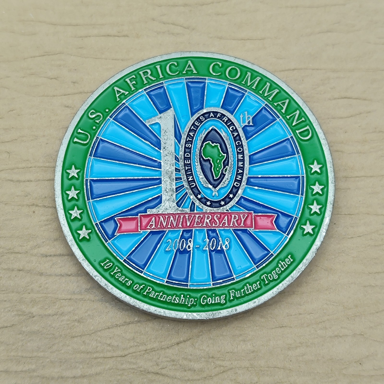 Us Africa Command 10 Anniversary Challenge Coin
